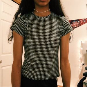Brandy Melville gingham t-shirt